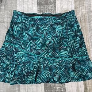 Made for Life Geometric Green Tennis, Golf Or Pickle Ball Skort‎ Sz S